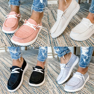 2020 New Women Shoes Sneakers Canvas Flats Large Size Women Fashion Vulcanize Shoes Summer Flats Mujer Zapatill Casual Shoes