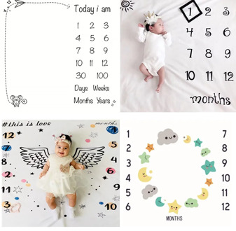 2020 Newborn Infant Baby Girls Boys Blanket Photography Background Prop Cloth Monthly Growth Photo
