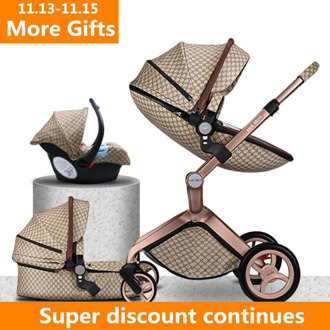 2020 original Hot Mom 3in1 Baby stroller newborn High Landscape fashion carriage folding shock baby pram luxury travel system