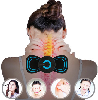 2020 Portable Mini Electric Neck Cervical Massager Stimulator Back Thigh Massager Pain Relief Massage Patch Intelligent Wireless