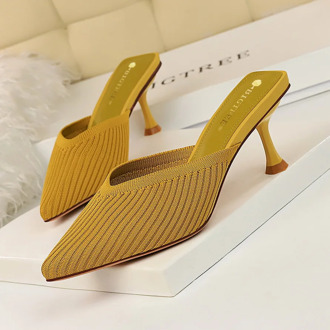 2020 Pumps Sexy Shoes Sandals Fashion Shoes Women Thin High Heels Open Toe Sandal Female Pump Heel Shoes Mules