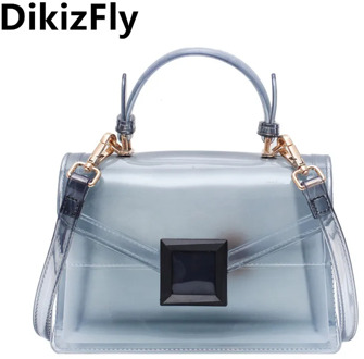 2020 PVC Crossbody Bags Summer Jelly Bag Fashion Clear Purses And Handbags Shoulder Messenger Bag Girls Small Candy Color Bags