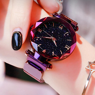 2020 Reloj Mujer Luxury Starry Sky Women Watches Magnetic Mesh Belt Band Watch Women's Fashion Dress Wristwatch Zegarek Damski
