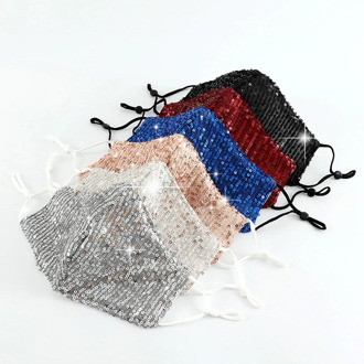 2020 Shiny Rhinestone Pearl Face Mask Decorations for Women Bling Elasticity Crystal Cover Face Jewelry Cosplay Decor Party Gift