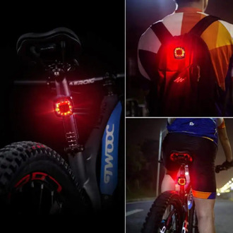2020 Smart Bicycle Rear Light Auto Start/Stop Brake Sensing IPx6 Waterproof USB Charge Cycling Tail Taillight Bike LED Light