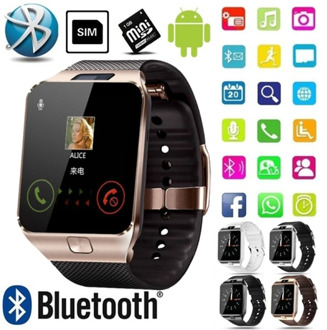 2020 Smart Watch Men Women With SIM TF Card Slot Camera SmartWatch Bluetooth Information Push Music Play DZ09 Upgraded version