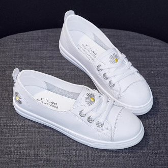 2020 spring and summer shallow mouth white women's shoes lazy sneakers new spring all-match one pedal