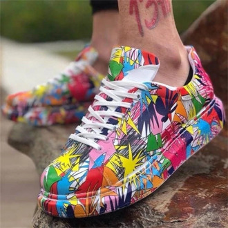 2020 Spring Female Thick Bottom Sneakers Mixed Colors Round Toe Platform Shoes Women Flats Casual Shoes Ladies Running Shoes Q9