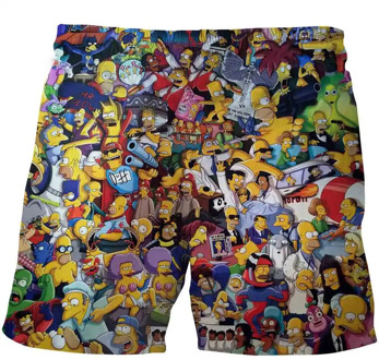 2020 summer Simpson homer 4-14Years Kids Boys Girls hot sale short Classic Pants Children cartoon sport short Boys Casual shorts