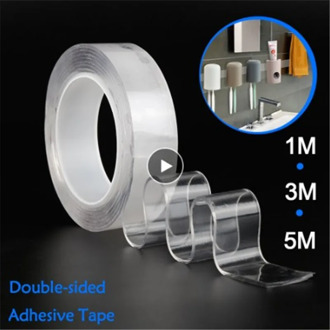 2020 Tape Reusable Double Sided Adhesive Nano Traceless Tape Removable Sticker Washable Adhesive Loop Disks Tie Glue Waterproof