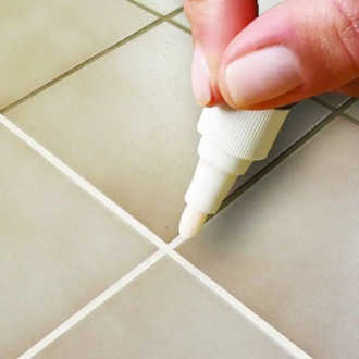2020 Tile Marker Repair Wall Pen White Grout Marker Odorless Non Toxic for Tiles Floor and Tyre Suitable Car Painting Mark Pen 1