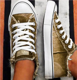 2020 Top Selling Women Canvas Shoes Denim Thin Casual Spring Autumn T-tied Low-top Leisure Students Shoes Matching All Choice