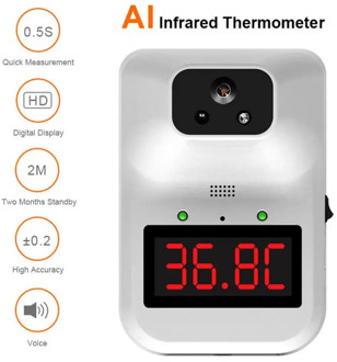 2020 UPDATE K3plus infrared thermometer AI infrared thermometer three installations two power supplies 10 languages
