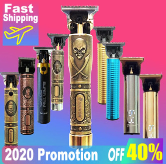 2020 USB Rechargeable Hair Clipper Electric hair trimmer Cordless Shaver Trimmer 0mm Men Barber Hair Cutting Machine for men