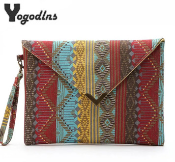 2020 vintage evenlope clutch bag Bolsa Feminina new canvas day clutches fashion women bolso mujer bags striped