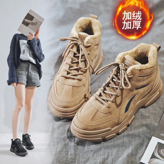 2020 Warm Fur Winter Women Sneakers Autumn Fashion Casual Shoes Woman Comfortable Breathable Platform Sneakers Chaussure Femme