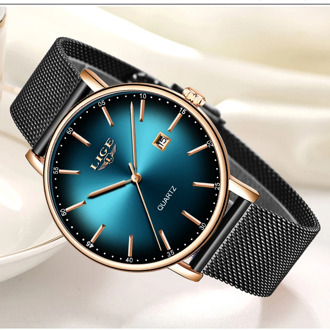2020 Watch Women Simple Fashion LIGE Top Brand Quartz Watch Luxury Creative Waterproof Date Casual Ladies Watch Relogio Feminino