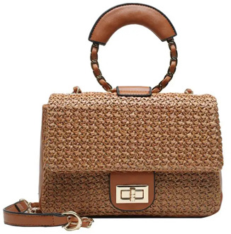 2020 Weave Shoulder Bag Handmade Straw Rattan Bag Hollow Summer Vacation Casual Bags Messenger Bag Vintage Handbag Crossbody Bag