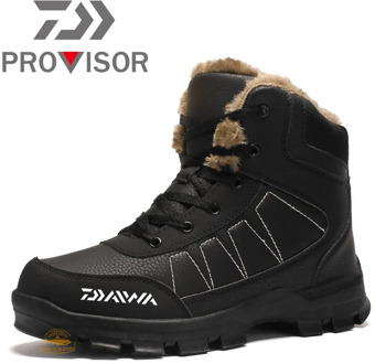 2020 Winter DAIWA Fishing Shoes Men's Outdoor Plus Velvet High-top Snow Cotton Shoes Fishing Shoes Non-slip Warm Fishing Shoes