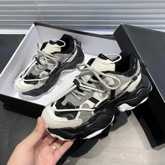 2020 Winter Platform Chunky Sneakers For Women Plush Keep Warm Vulcanized Shoes Woman Sports Casual Shoes Tenis Female Trainers