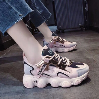 2020 Women Platform White Sneakers Tenis Female Fashion Brand Designers Woman Casual Chunky Shoes Pink Womens Vulcanized Shoes