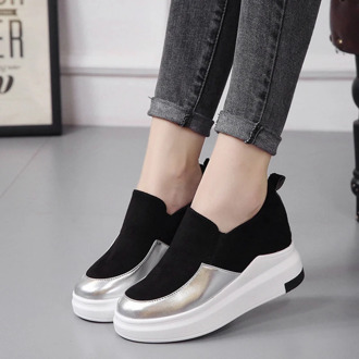 2020 Women Vulcanize Shoes Spring Summer Platform Shoes Woman Height Increasing Slip On Loafers Female Casual Wedges Sneakers