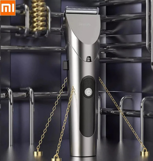 2020 Xiaomi Riwa Professional Hair Clipper Washable Steel Blade Barber LED Electric Hair Trimmer 4 steps Spacing Adjustment