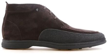 20205 sportieve veterschoenen heren bruin bruin 01 darkbrown suede 43 (9)