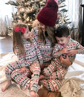 2020Casual Christmas Family Pajamas Set mommy and me Family matching clothes Women Men Kid Xmas Pj Set homewear Party Sleepwear