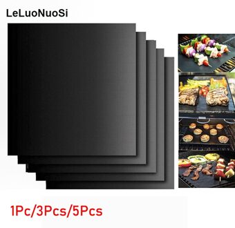 2020New 3Pcs/5Pcs/1Pcs Non-stick Bbq Grill Mat Herbruikbare Koken Plaat Barbecue Outdoor bakken Voor Party Grill Mat Gereedschap 1stk