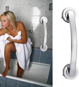2020New Sucker Leuning 1 Pc Bad Veiligheid Handvat Zuignap Leuning Grab Badkamer Grip Bad Douche Bar Rail Meubels Accessoires zilver