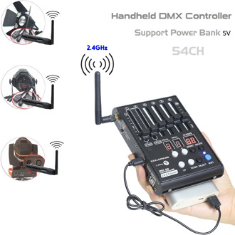 2021 Handheld MINI Controller 54CH Wireless Dmx Console For KTV Party Entertainment DMX Lights