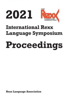 2021 International Rexx Language Symposium - Rexx Language Association