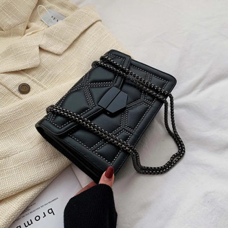 2021 New Rivet Chain Small Crossbody Bags For Women 2019 Shoulder Messenger Bag Femme Lady Luxury Handbags black