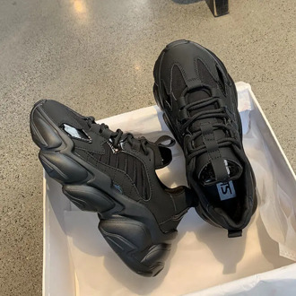 2021 shoes Height Increasing Running Shoes Woman Sneakers Small white shoes Trends Female Platform Lace Up Daddy Shoes