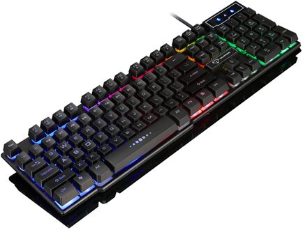 2021New GK50 Bedrade Mechanische Gaming Toetsenbord Drijvende Cap Waterdichte Regenboog Backlight Usb 104 Keycaps Computer Game Toetsenborden