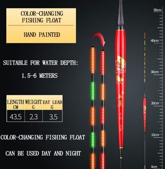 2021New Visdobbers Accessoires Karper Verkleuring Lichtgevende Nano Elektron Float Visgerei Drift Hoge Gevoeligheid Visgerei B12-4