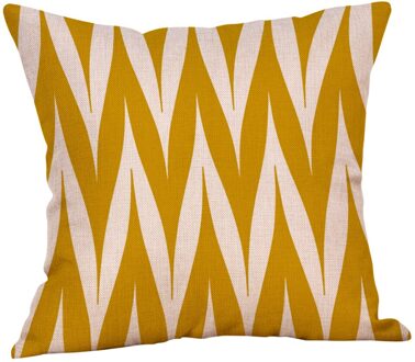 2021New Zachte Mosterd Kussensloop Geel Geometrische Fall Herfst Kussenhoes Decoratieve Sofa Sierkussen Kamer Kussensloop Decor B