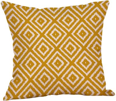 2021New Zachte Mosterd Kussensloop Geel Geometrische Fall Herfst Kussenhoes Decoratieve Sofa Sierkussen Kamer Kussensloop Decor