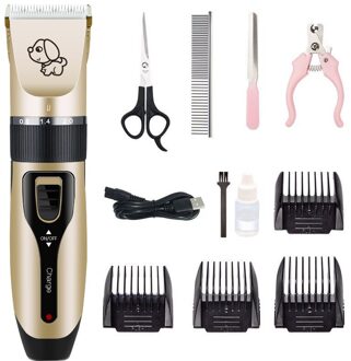 2021Pet Hond Tondeuse Grooming Elektrische Schaar Honden Cutter Oplaadbare Draadloze Scheerapparaat Low Noise Kapsel Tool 003
