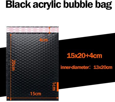2021top 25Pc Bubble Mailers Gevoerde Enveloppen Gevoerd Poly Mailer Self Seal Zwart Mailing Verpakking Benodigdheden Bescherming Tas Thuis