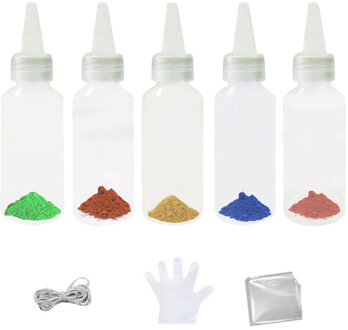 2021top Home Decor 5 Stuks Set Een Stap Tie Kleurstoffen Kit Stof Textiel Multi Kleur