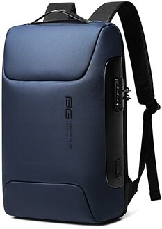 2022 Anti Dief Rugzak Past Voor 15.6 Inch Laptop Rugzak Multifunctionele Rugzak Waterdicht Voor Business Bange Schoudertassen blauw