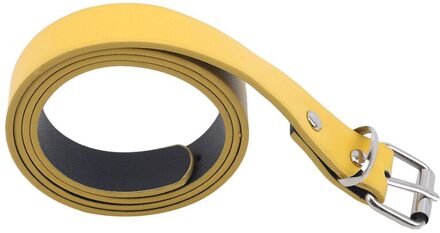 2022 Kinderen Pu Lederen Riemen Candy Kids Jongens Meisjes Riem Kind Tailleband Classic Kleur Leisure Taille Band Simple Alle-wedstrijd geel