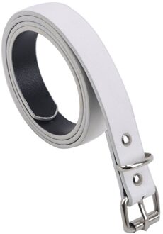 2022 Kinderen Pu Lederen Riemen Candy Kids Jongens Meisjes Riem Kind Tailleband Classic Kleur Leisure Taille Band wit