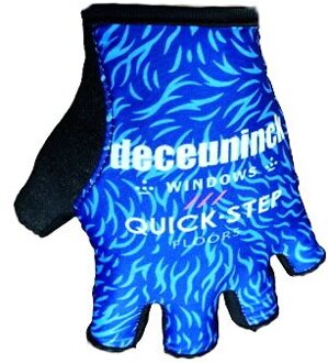 2022 Quick Step Team Een Paar Fietsen Fiets Half Vinger Handschoenen Fiets Gel Handschoen Maat: M-XL 2021 TEAM / Xl