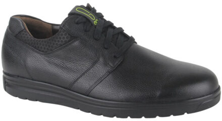 2042.205.7103-h heren veterschoenen sportief 42,5 (8,5) Zwart - 44