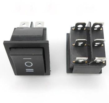 20A 12V Forward Reverse Toggle Switch Inverted Control Converter for DC Motor Rocker Power 6 Foot 3 Gear Button Switch CW CCW