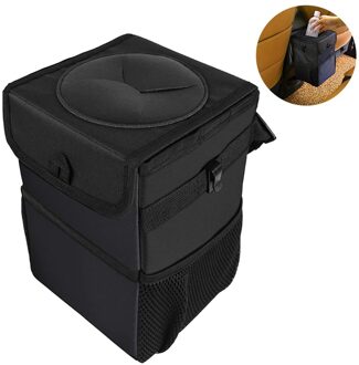 20Cm Auto Opknoping Seat Terug Vuilniszak Vuilnis Kan Opvouwbaar Storage Vuilnisbak Box Case Met Deksel Opslag Zakken houder Organizer