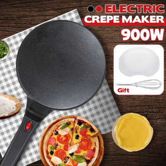 20cm Electric Crepe Maker Pizza Pancake Machine Non-Stick Griddle Baking Pan Cake Machine Kitchen Cooking Tools 220V